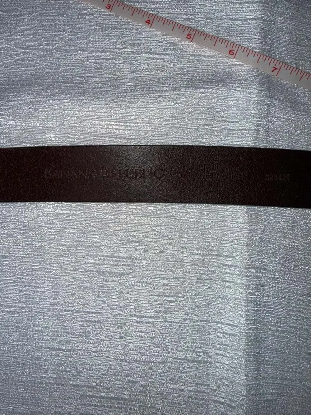 Banana Republic Genuine Italian Leather Brown Belt with Silver Buckle 38in